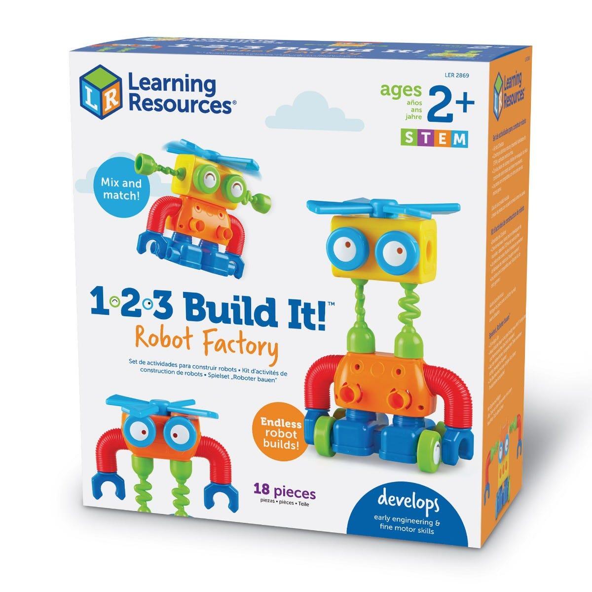 Hai sa construim - 1, 2, 3 Robotel colorat PlayLearn Toys