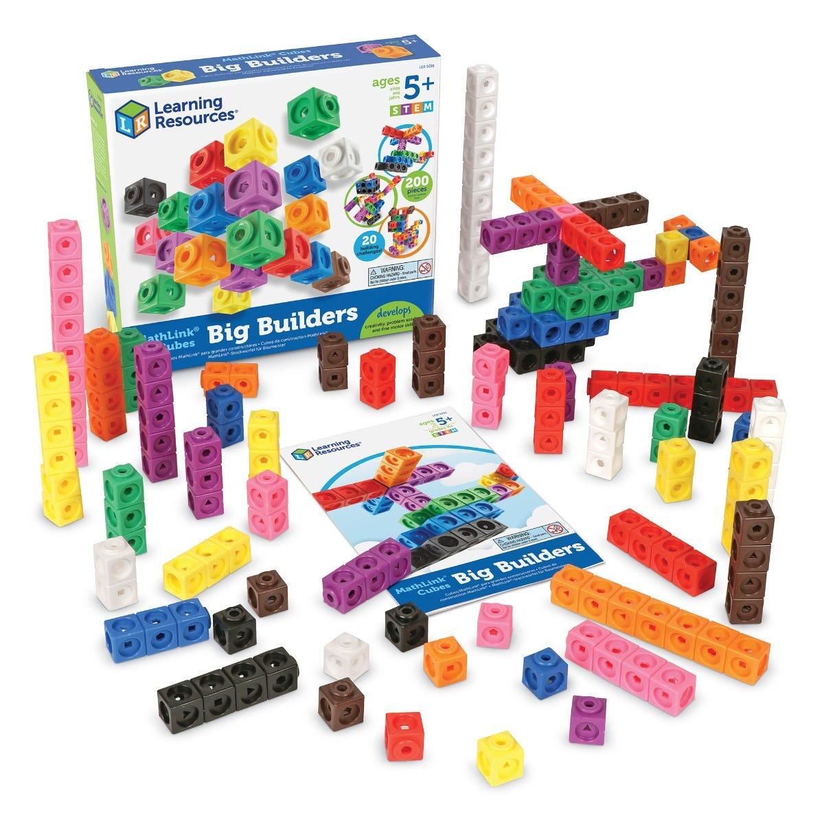 Set 200 piese MathLink® PlayLearn Toys