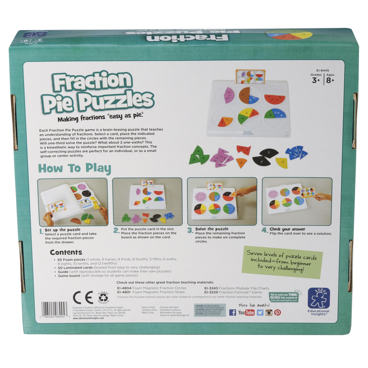Placinta fractiilor PlayLearn Toys