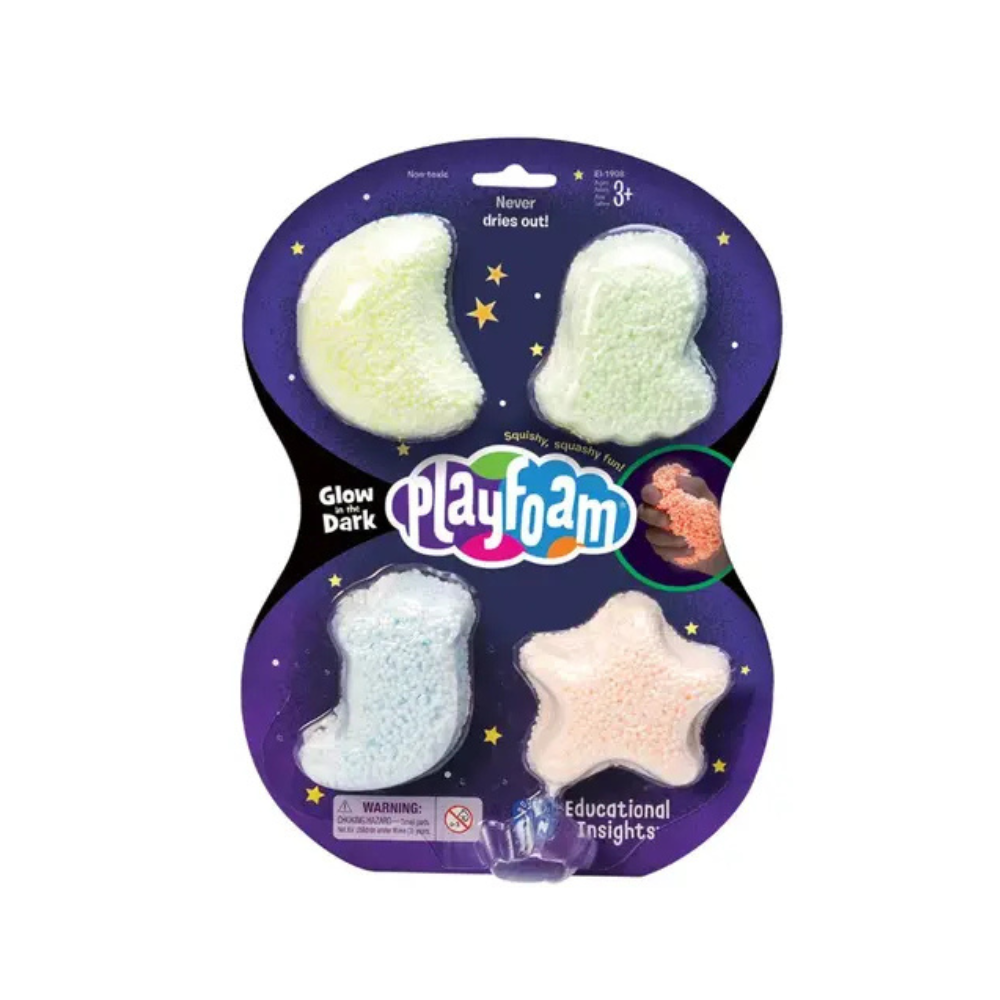 Spuma de modelat reflectorizanta Playfoam™ - Set 4 buc PlayLearn Toys