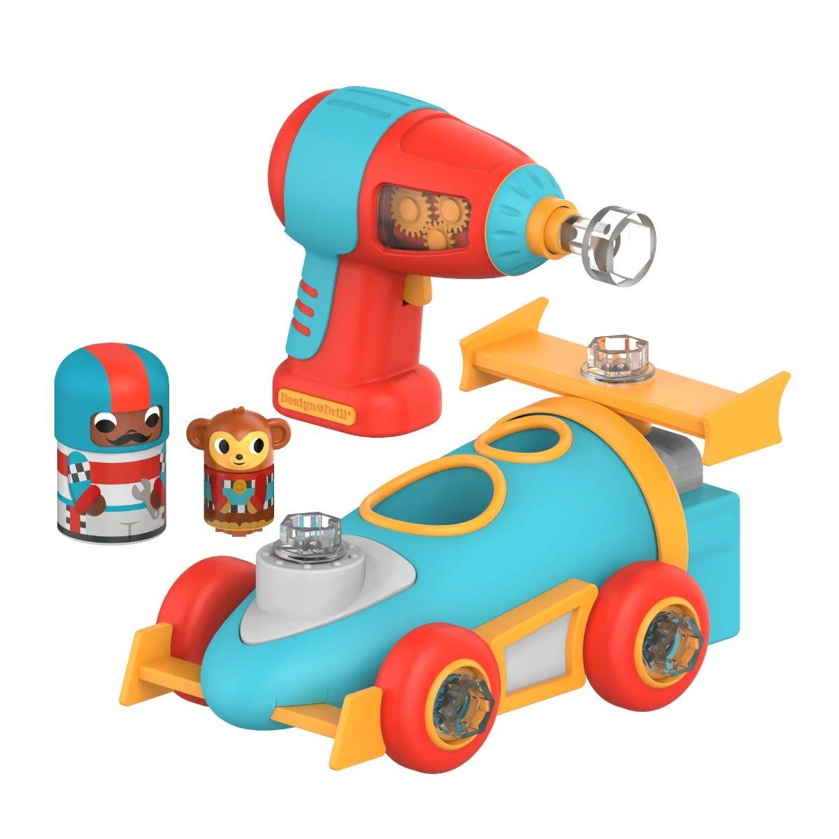 Bormasina Magica - Masinuta de curse PlayLearn Toys