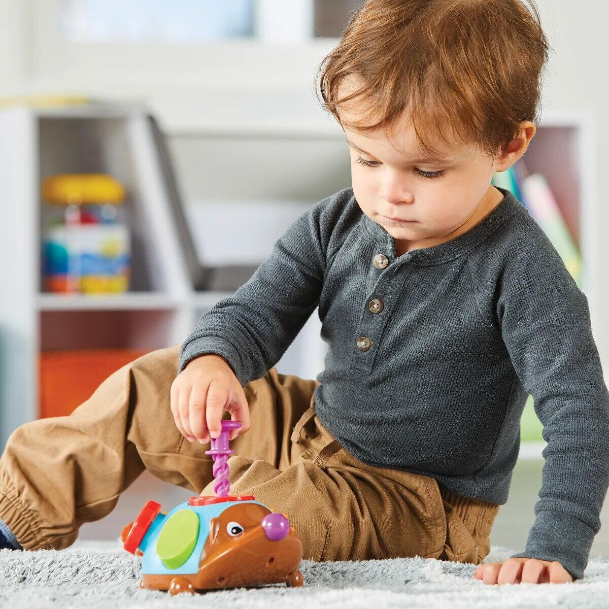 Joc de indemanare - Spike ariciul colorat PlayLearn Toys