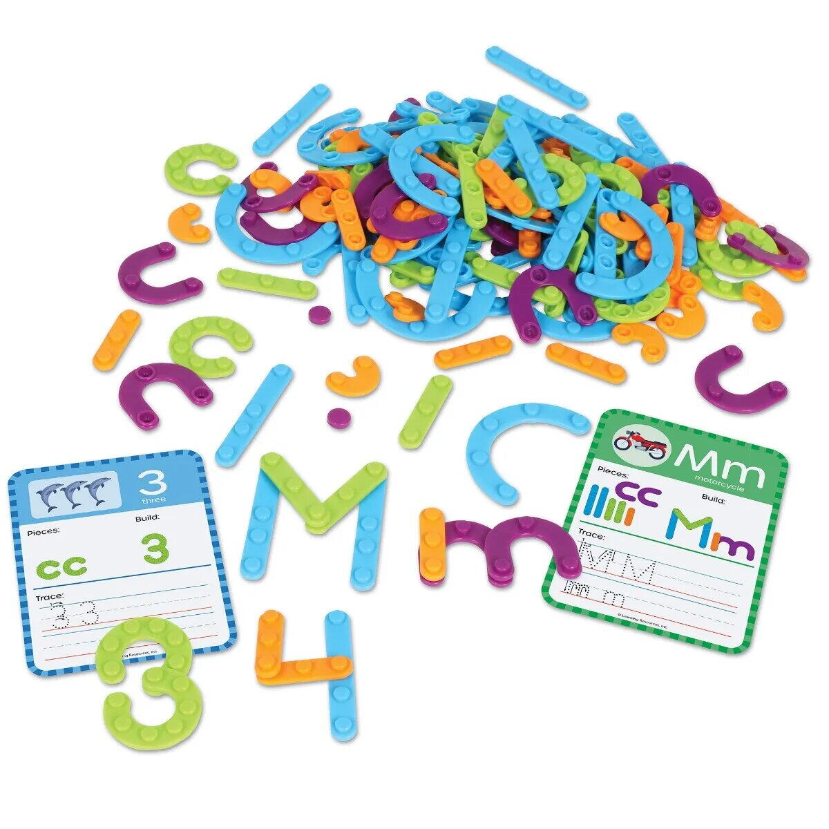 Set constructie - Litere si cifre PlayLearn Toys