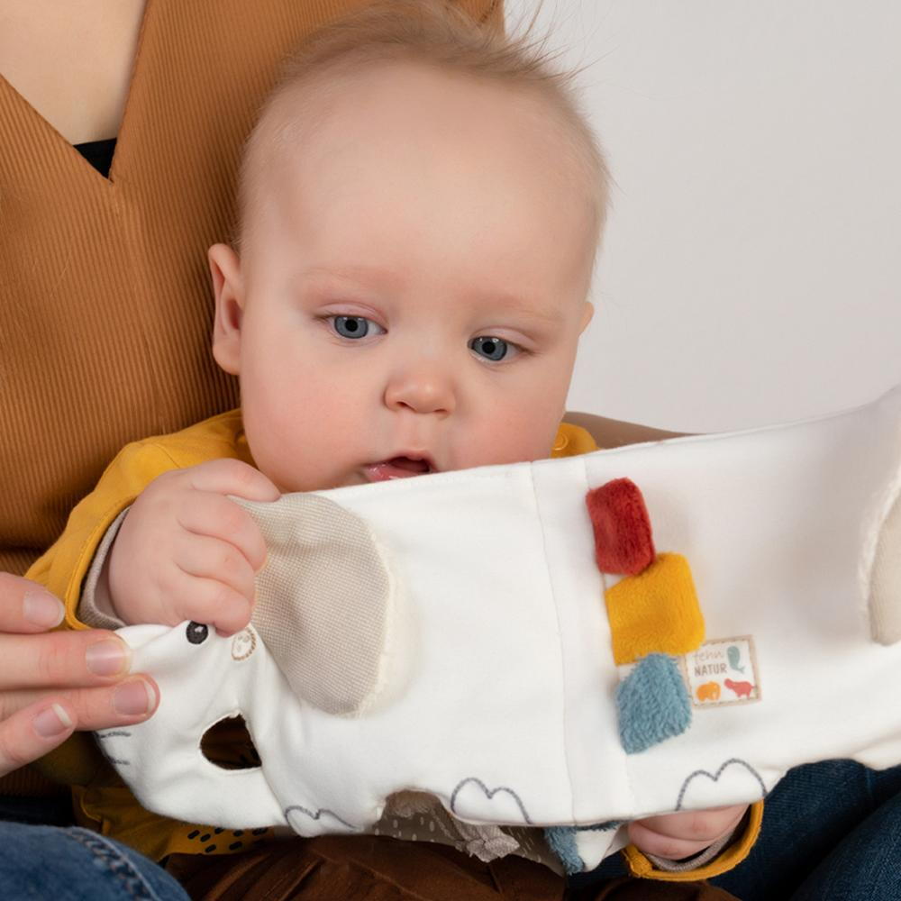 Carticica pentru bebelusi - Elefantel NATUR PlayLearn Toys