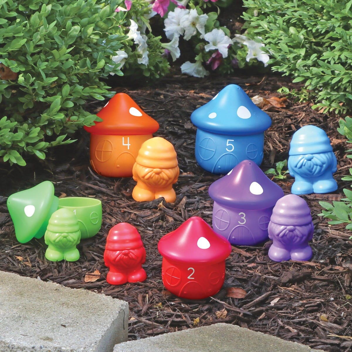 Joc pentru sortat si numarat - Casutele piticilor PlayLearn Toys