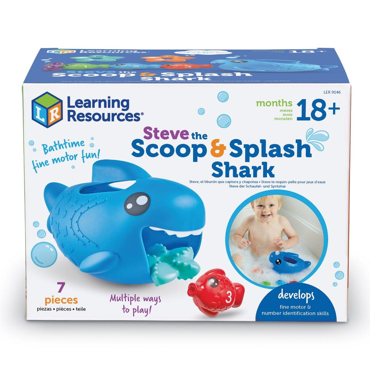 Joc pentru baita - Rechinul Steve PlayLearn Toys