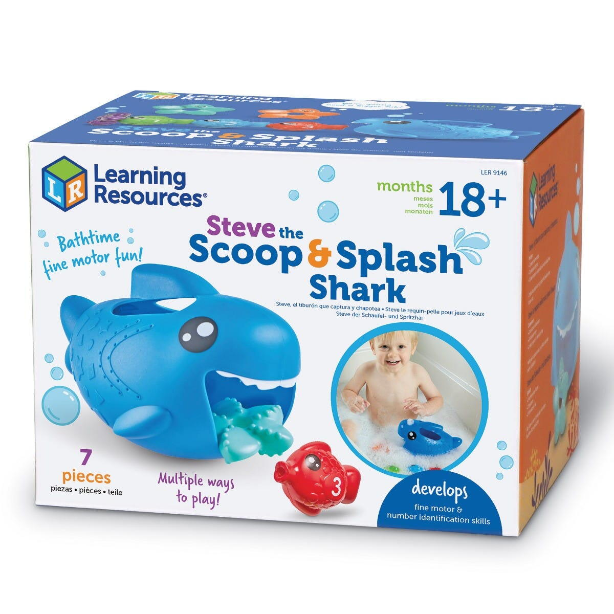 Joc pentru baita - Rechinul Steve PlayLearn Toys