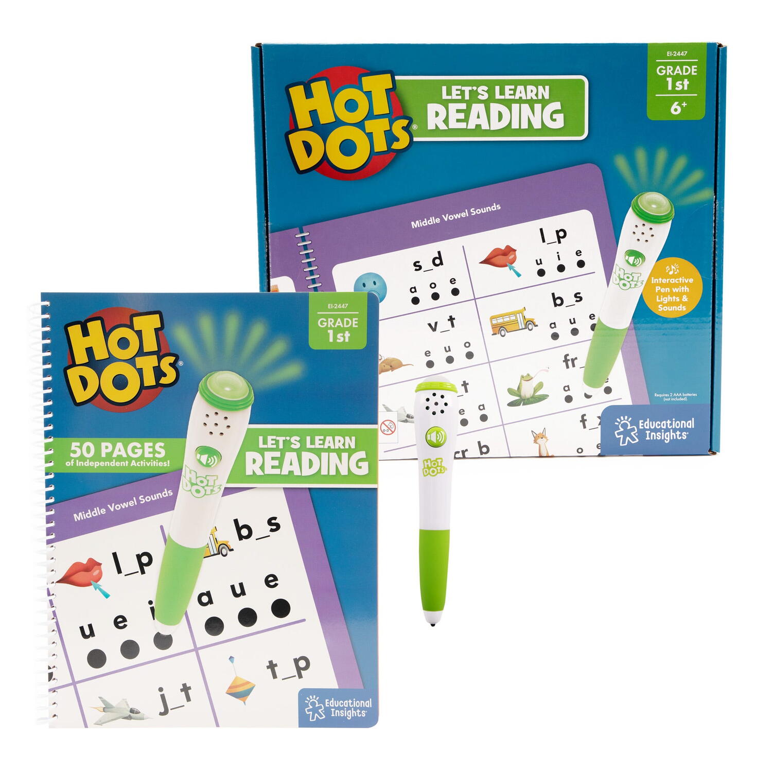 Set Hot Dots® - Invat sa citesc in lb.engleza PlayLearn Toys