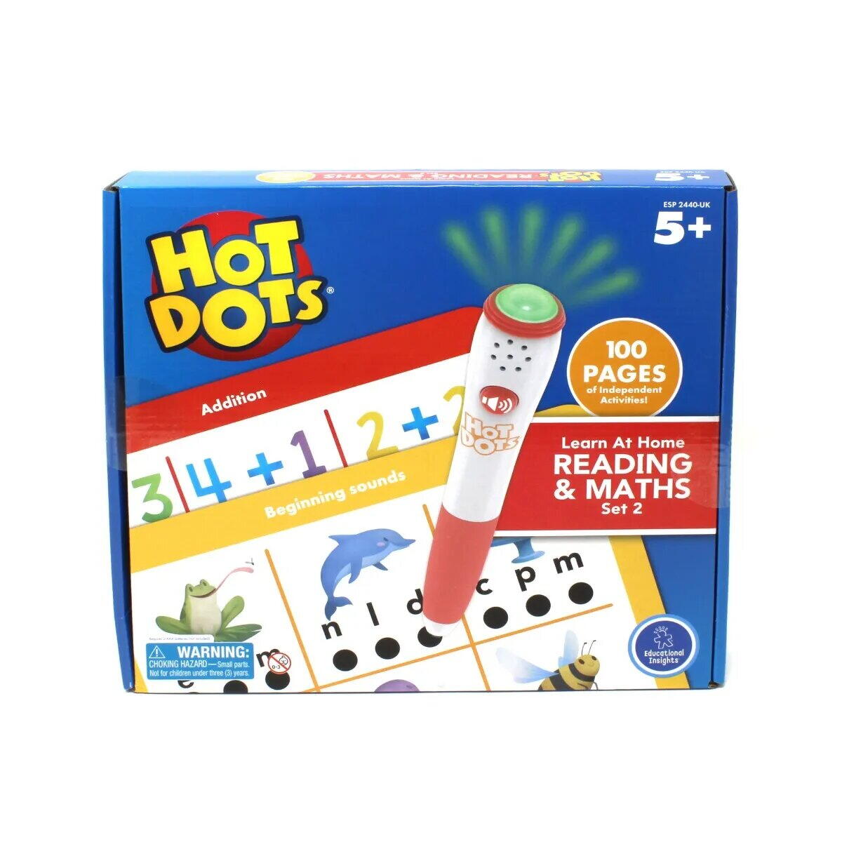 Set Hot Dots® - calculez si citesc in lb engleza (set 2) PlayLearn Toys
