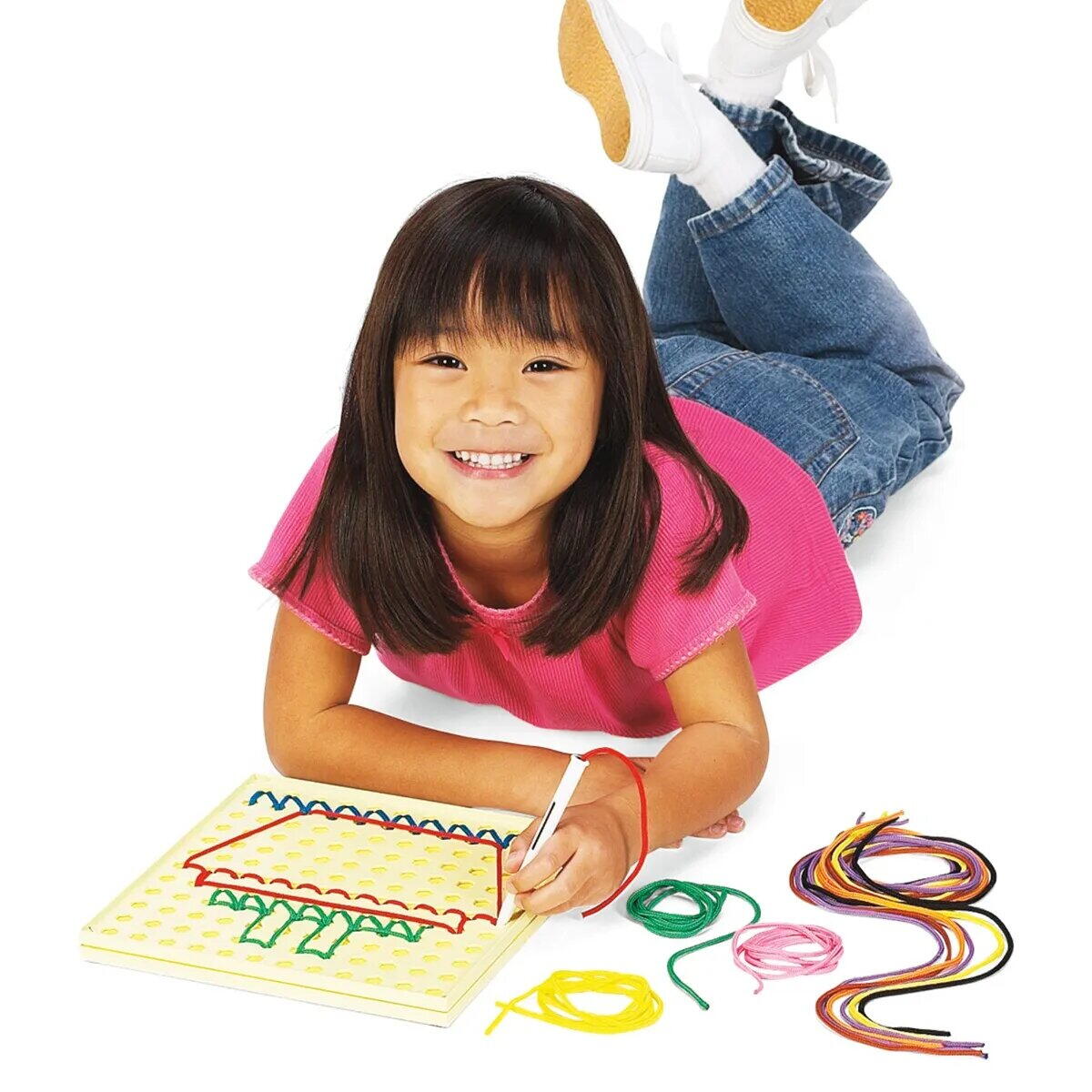 Set creativ - Desenam cu sireturi PlayLearn Toys