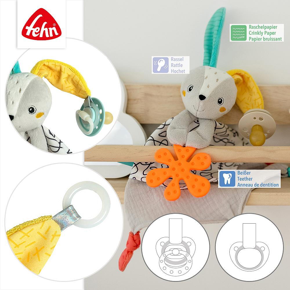 Jucarie doudou Dobabydoo - Iepuras dragalas PlayLearn Toys