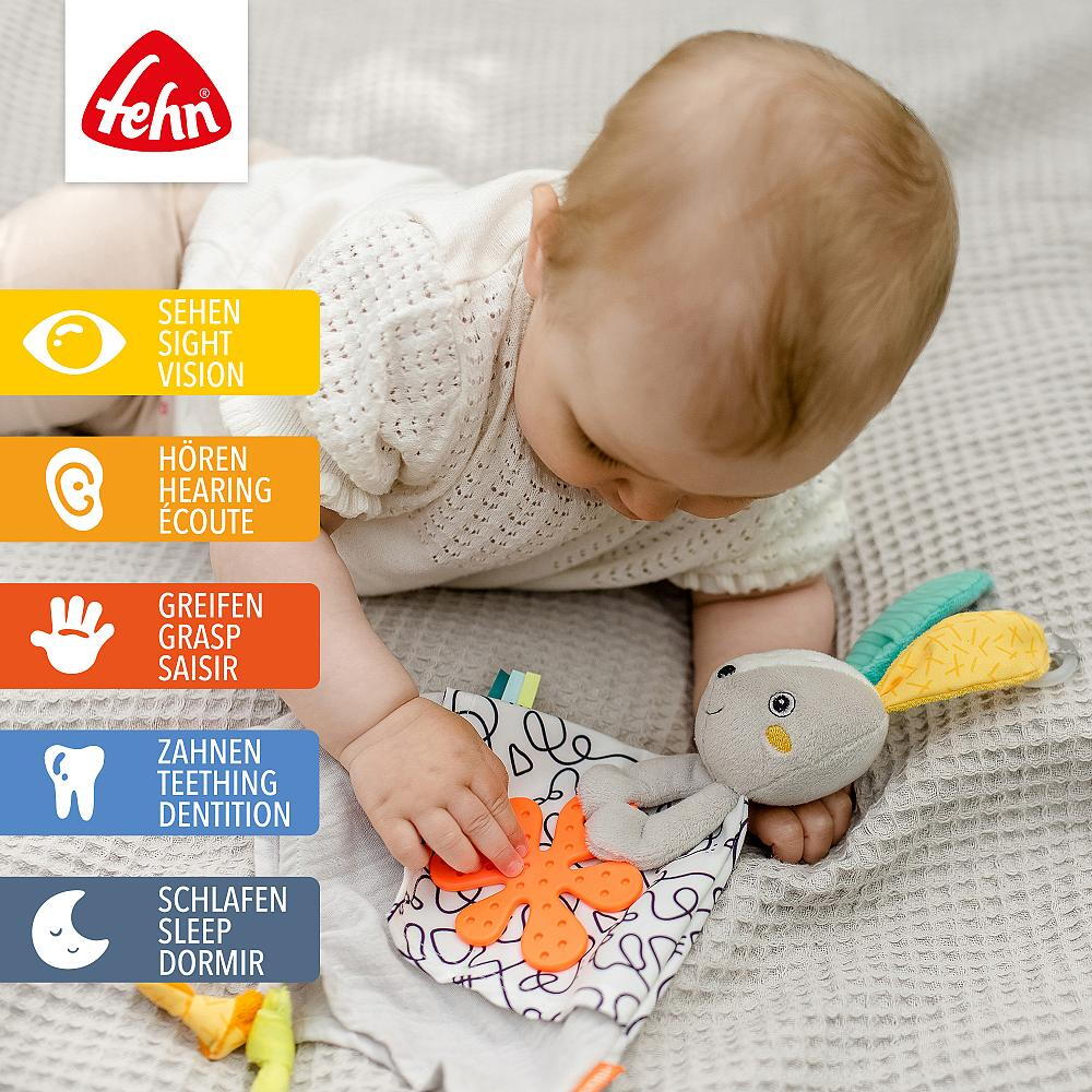 Jucarie doudou Dobabydoo - Iepuras dragalas PlayLearn Toys