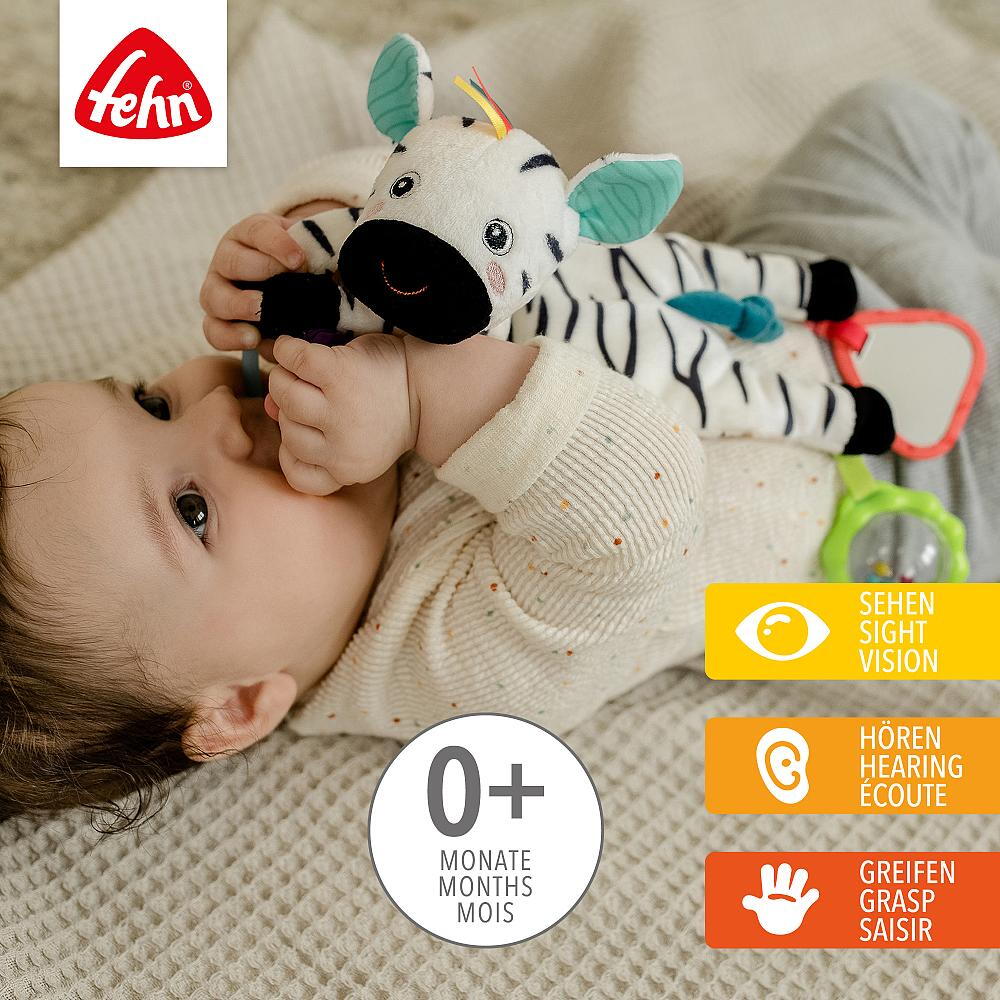 Jucarie senzoriala bebelusi Dobabydoo - Zebra PlayLearn Toys