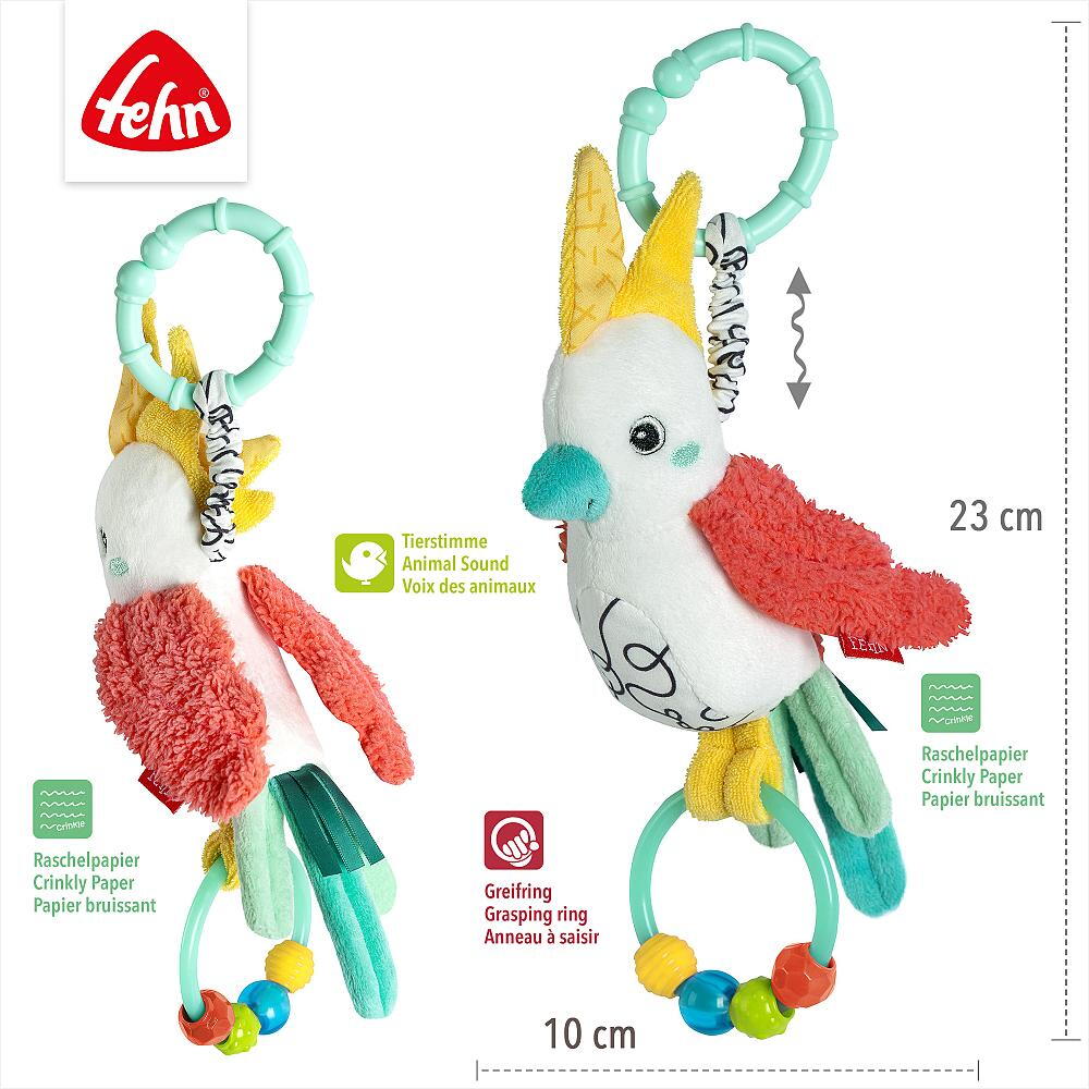 Jucarie pentru carucior Dobabydoo - Pasare cantatoare PlayLearn Toys
