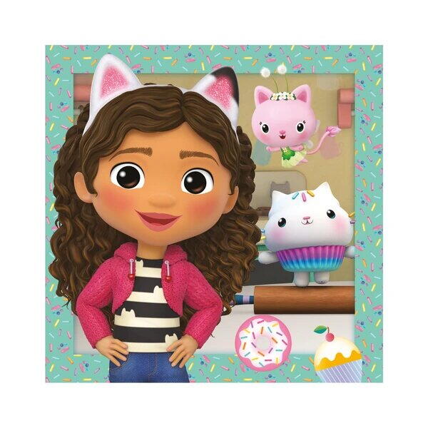 Puzzle 3 in 1 - Gabby si prietenii ( 3 x 55 piese) PlayLearn Toys