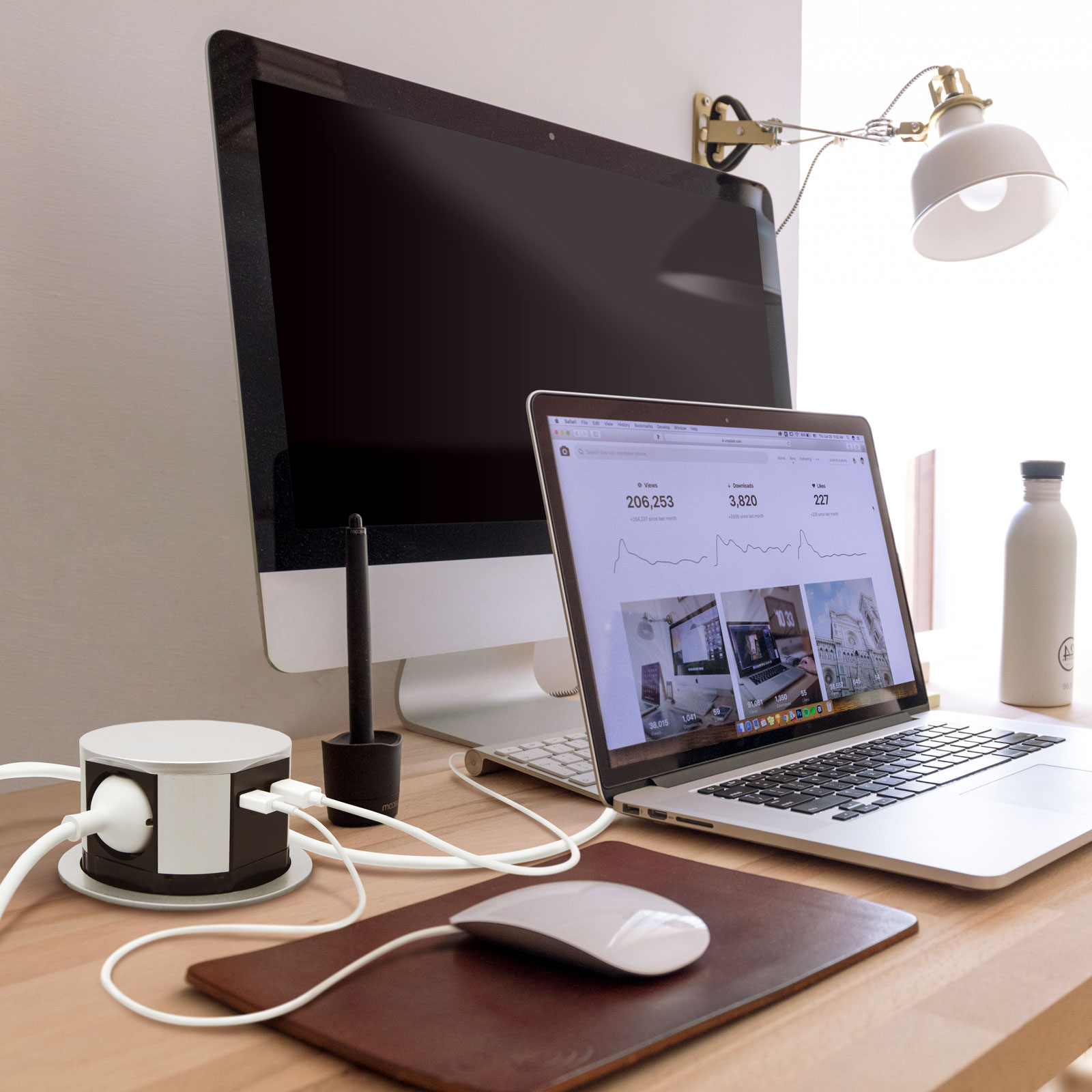 Bloc multipriza incorporabil, 3 prize + USB Best CarHome