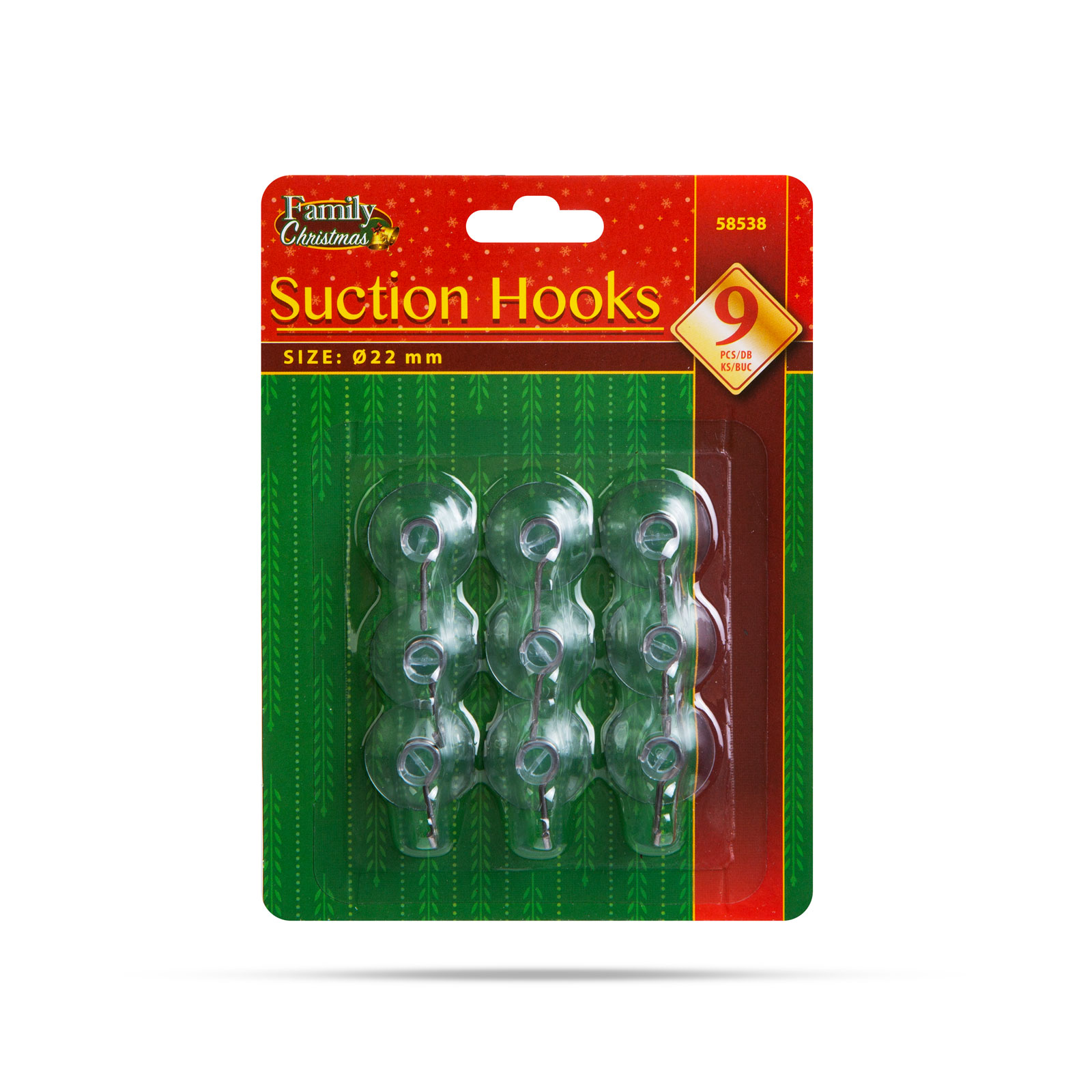 Agățătoare cu ventuză - 9 buc/blister Best CarHome