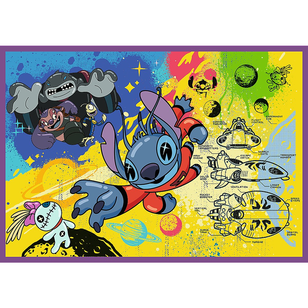 PUZZLE TREFL 4X250 DISNEY UIMITORUL STITCH SuperHeroes ToysZone