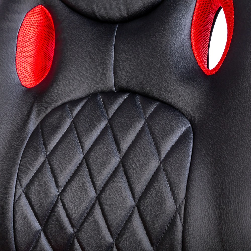 Scaun gamer cu cotieră - negru / roșu - 71 x 53 cm / 53 x 47 cm Best CarHome
