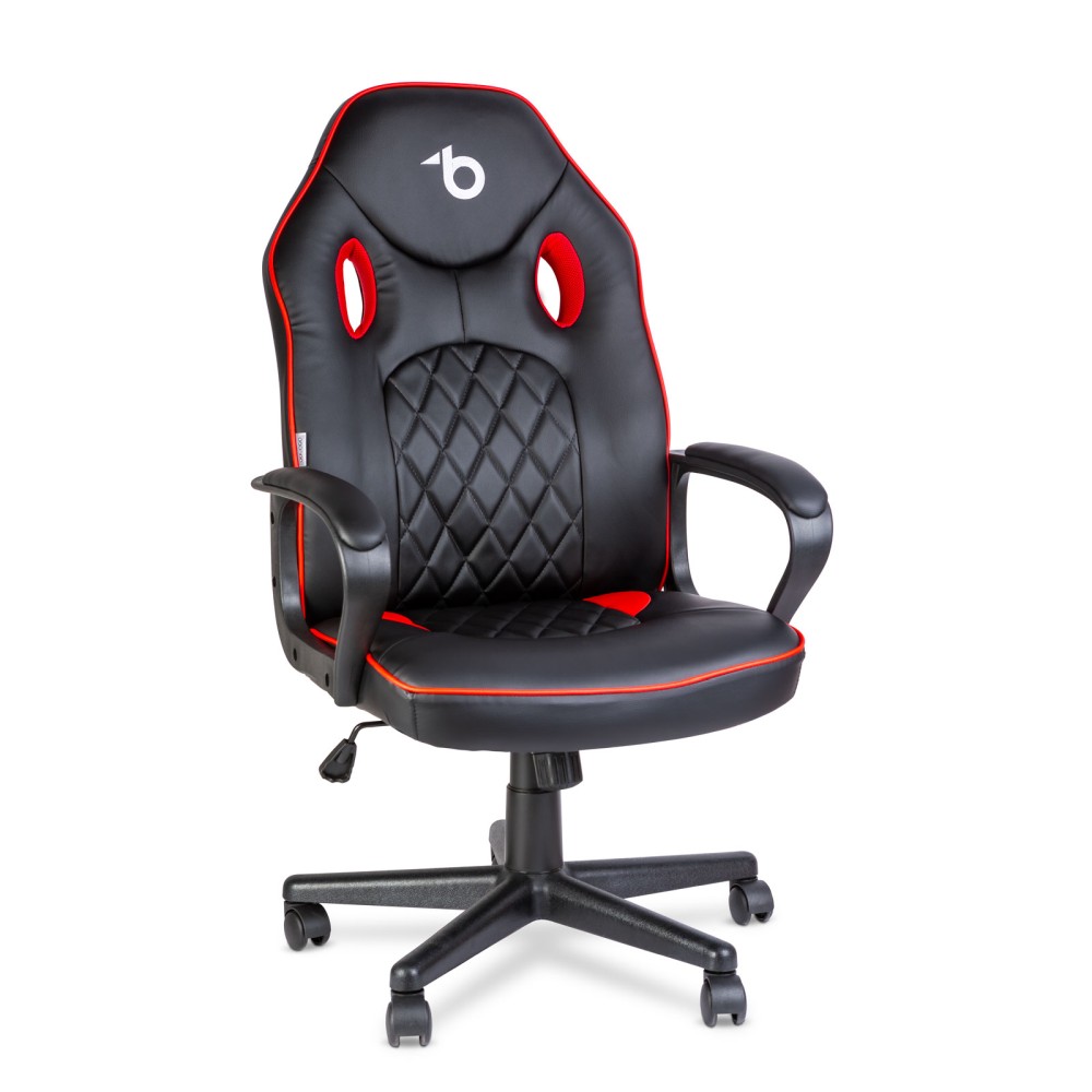 Scaun gamer cu cotieră - negru / roșu - 71 x 53 cm / 53 x 47 cm Best CarHome