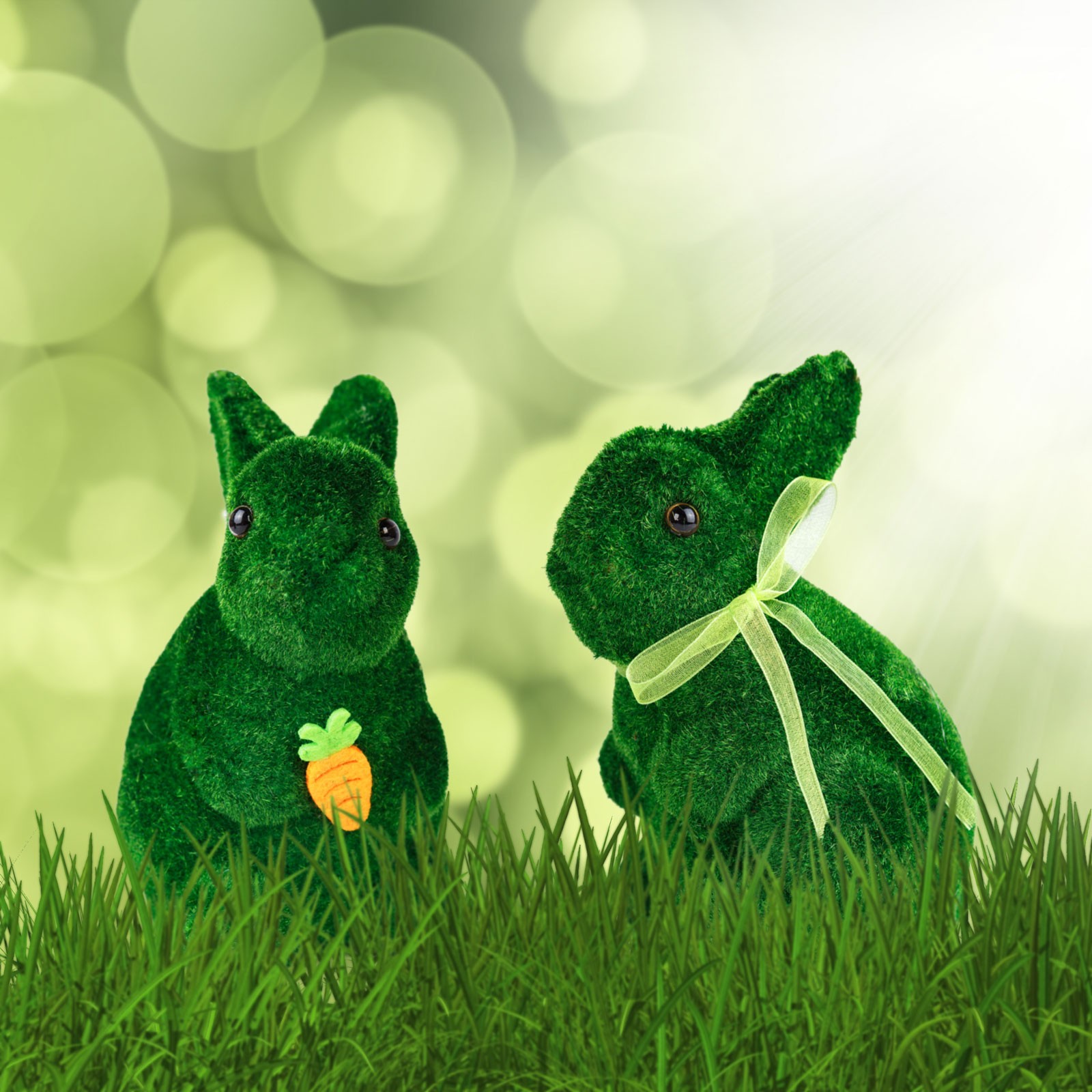 Decor de Paște - iepuraș - 2 tipuri - 15 cm - verde Best CarHome