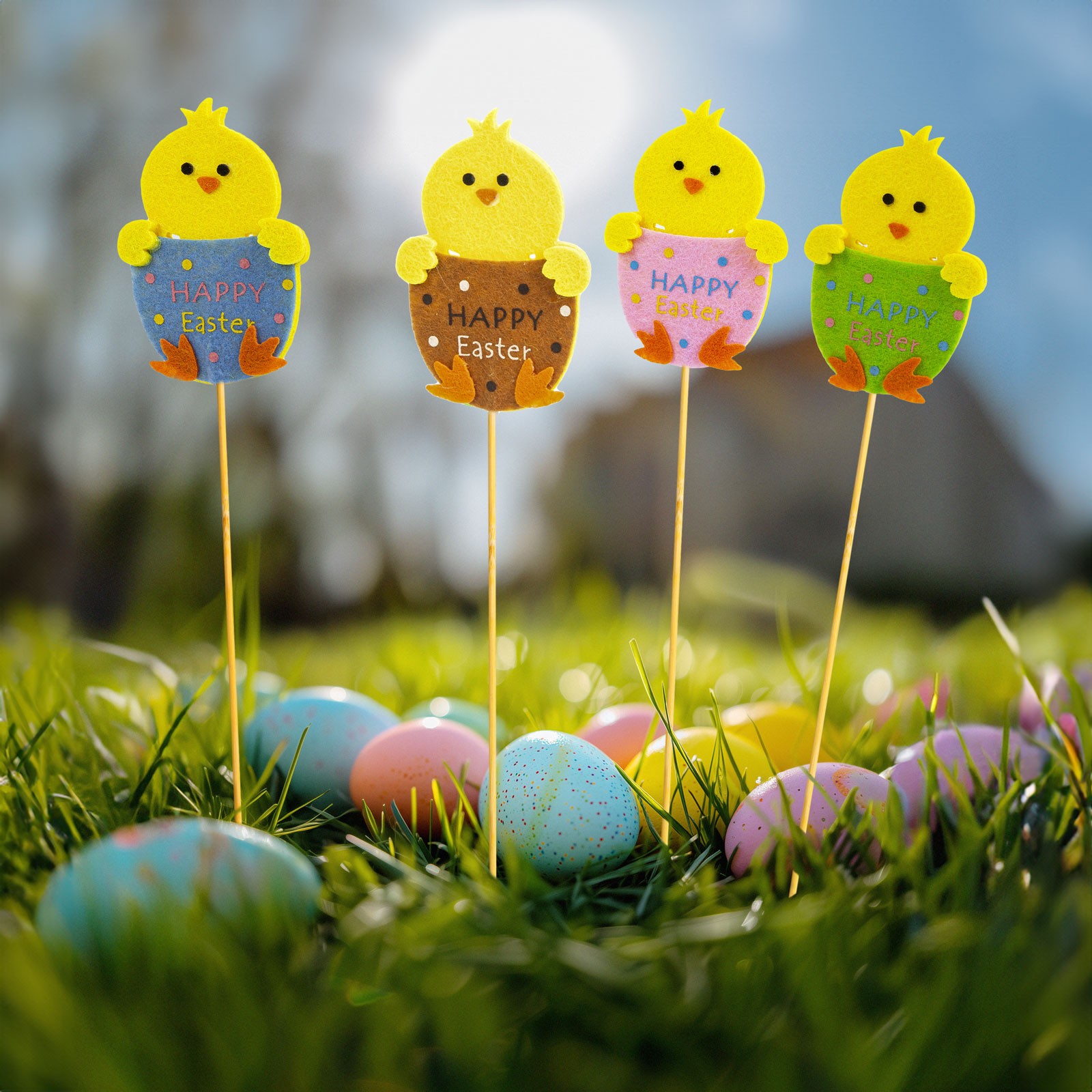 Decor de Paște - pui - 4 tipuri - 6 x 9 cm Best CarHome