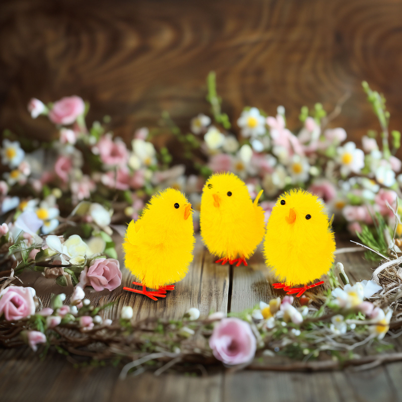 Decor de Paște - set pui - galben - 6,7 x 5 cm - 3 buc/pachet Best CarHome