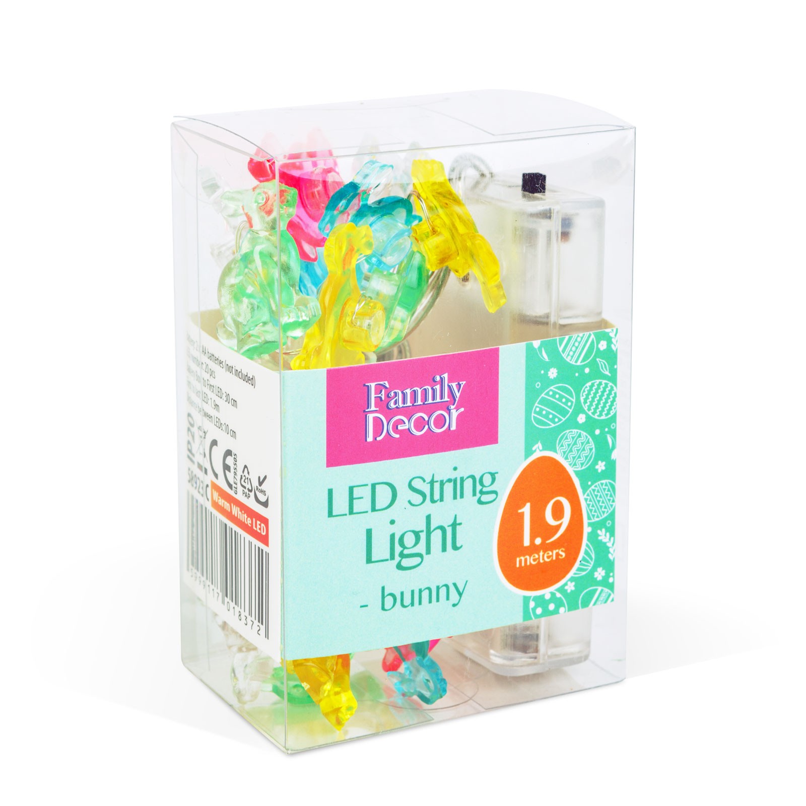 Șir de lumină LED - iepuraș - 2 m - 20 LED - 2 x AA Best CarHome