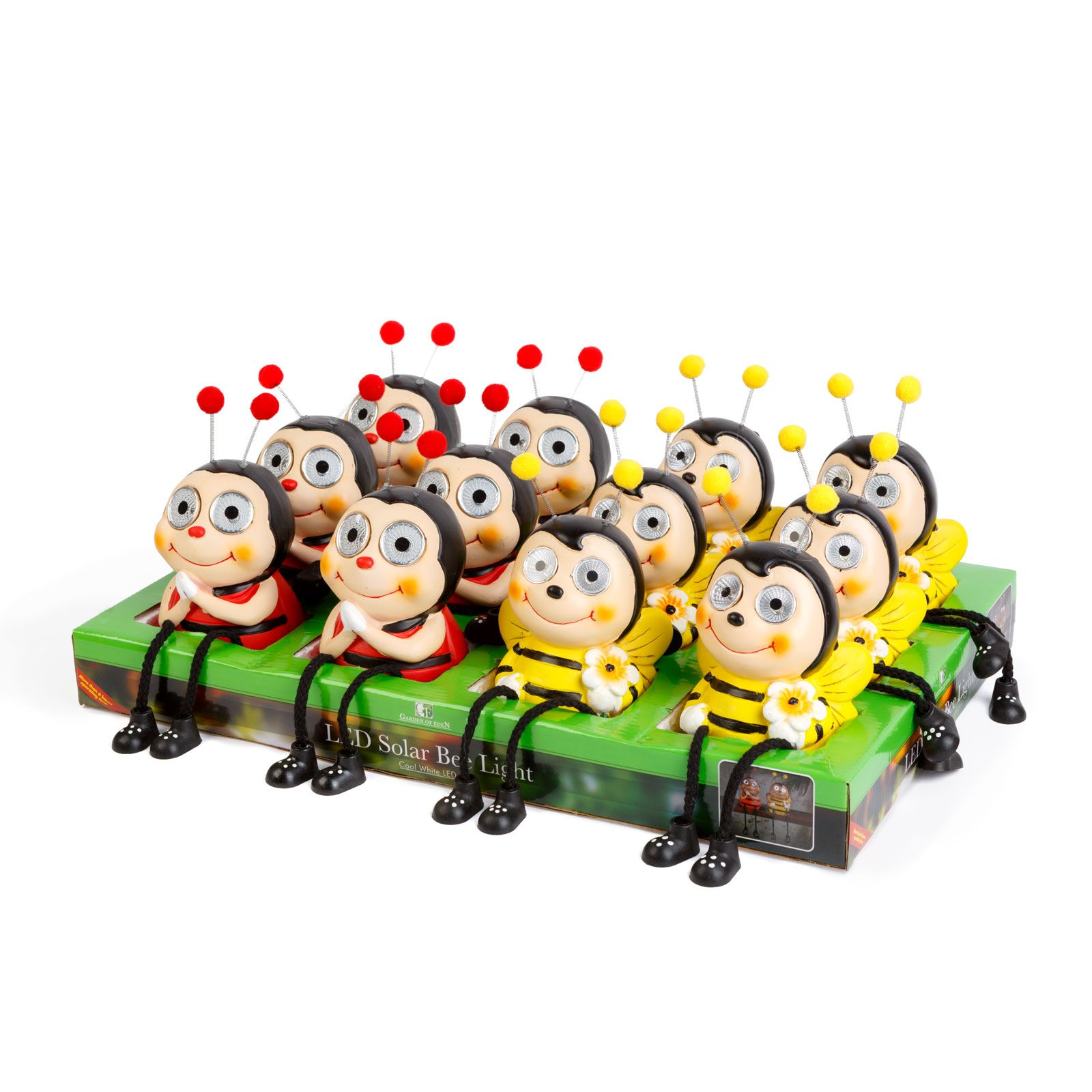 Figurine de animale solare cu picioare - 2 tipuri de albine - 2 LED alb - 10 x 8,5 x 26 cm Best CarHome