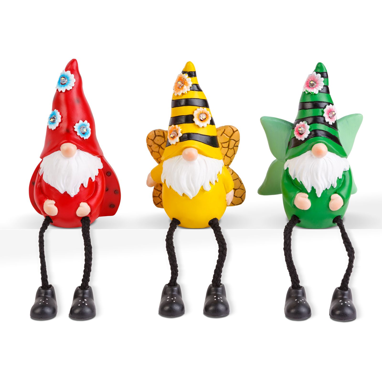 Spiriduși solari cu picioare - 3 tipuri - 3 LED-uri alb cald - 13,5 cm Best CarHome