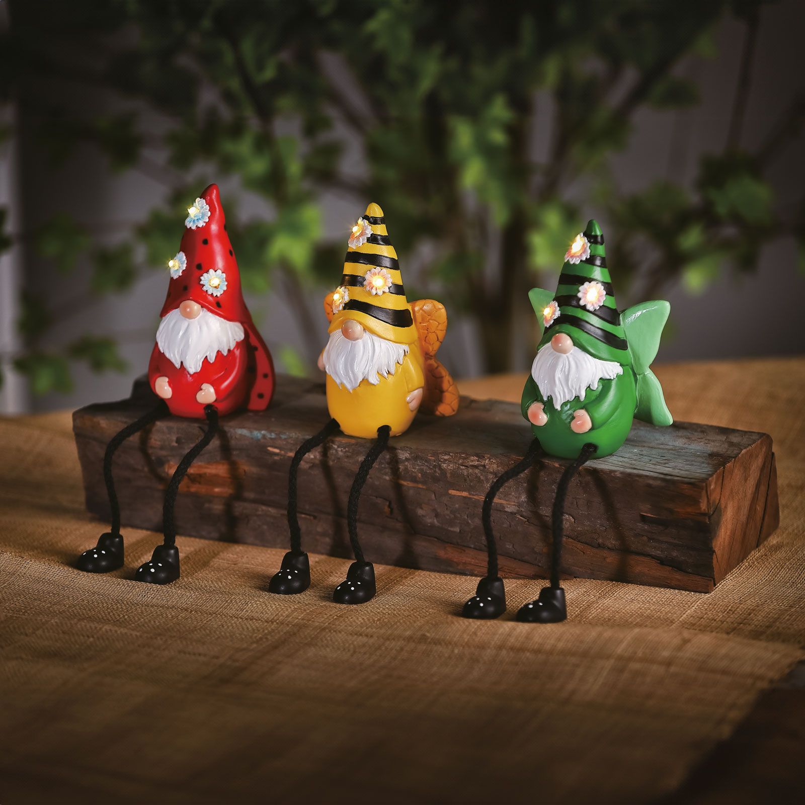 Spiriduși solari cu picioare - 3 tipuri - 3 LED-uri alb cald - 13,5 cm Best CarHome