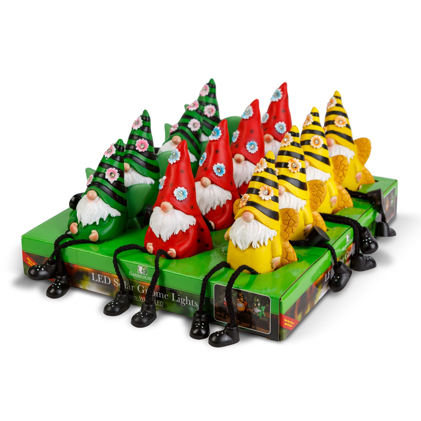 Spiriduși solari cu picioare - 3 tipuri - 3 LED-uri alb cald - 13,5 cm Best CarHome