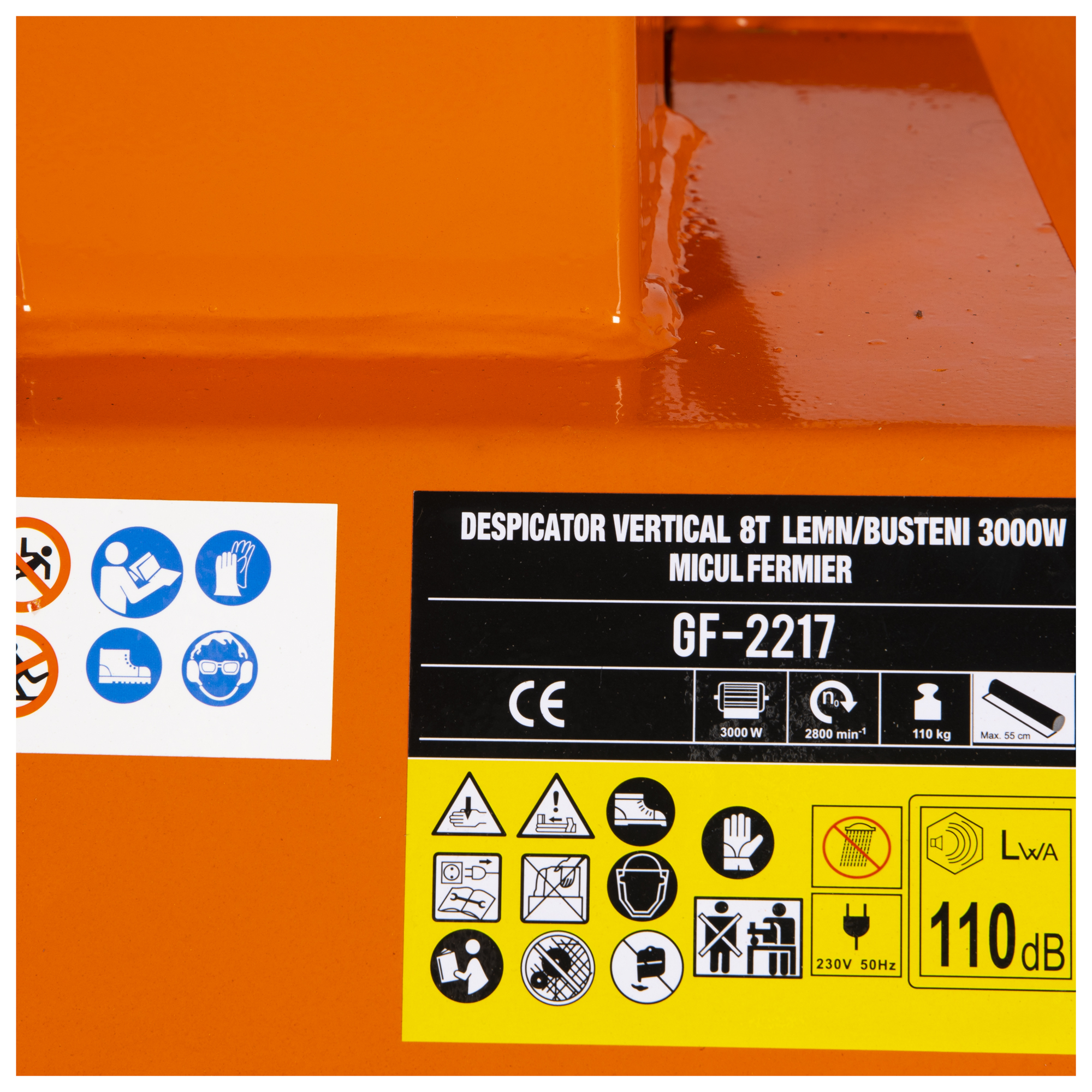 Despicator vertical 8T lemn/busteni 3000W FarmGarden AgroTrade