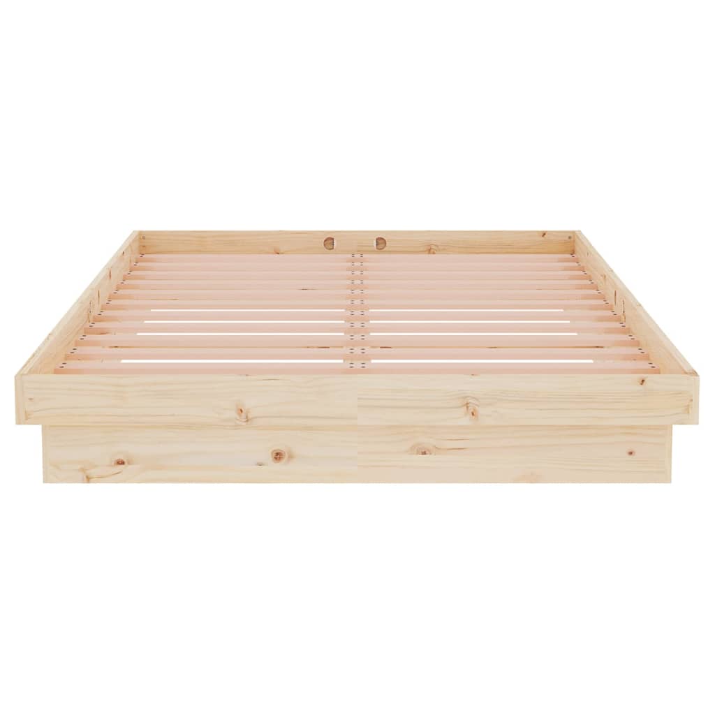 Cadru de pat mic dublu, 120x190 cm, lemn masiv GartenMobel Dekor