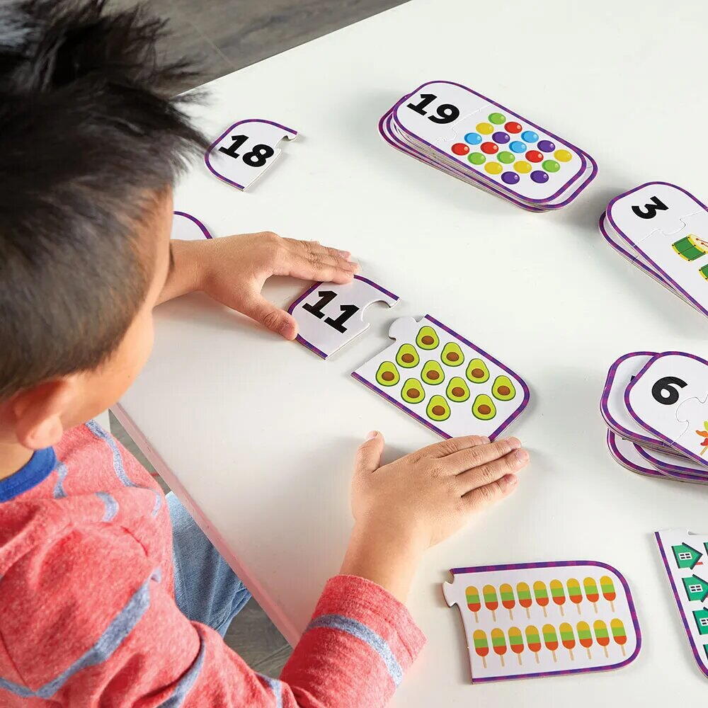 Joc de asociere - Invat sa numar pana la 25 PlayLearn Toys