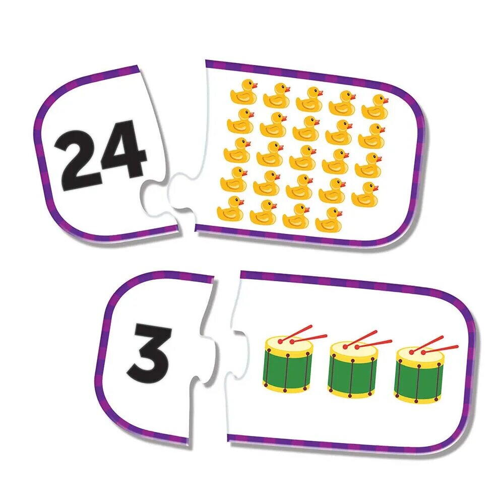 Joc de asociere - Invat sa numar pana la 25 PlayLearn Toys