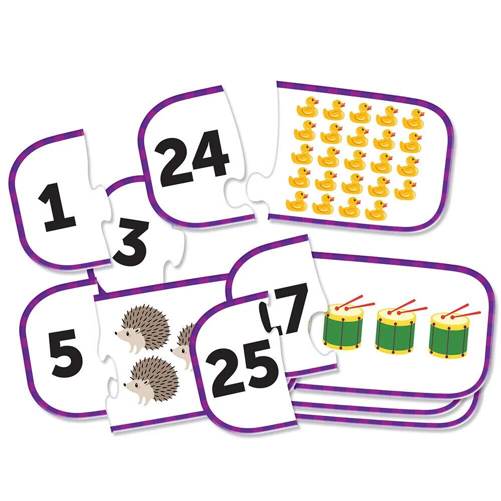 Joc de asociere - Invat sa numar pana la 25 PlayLearn Toys