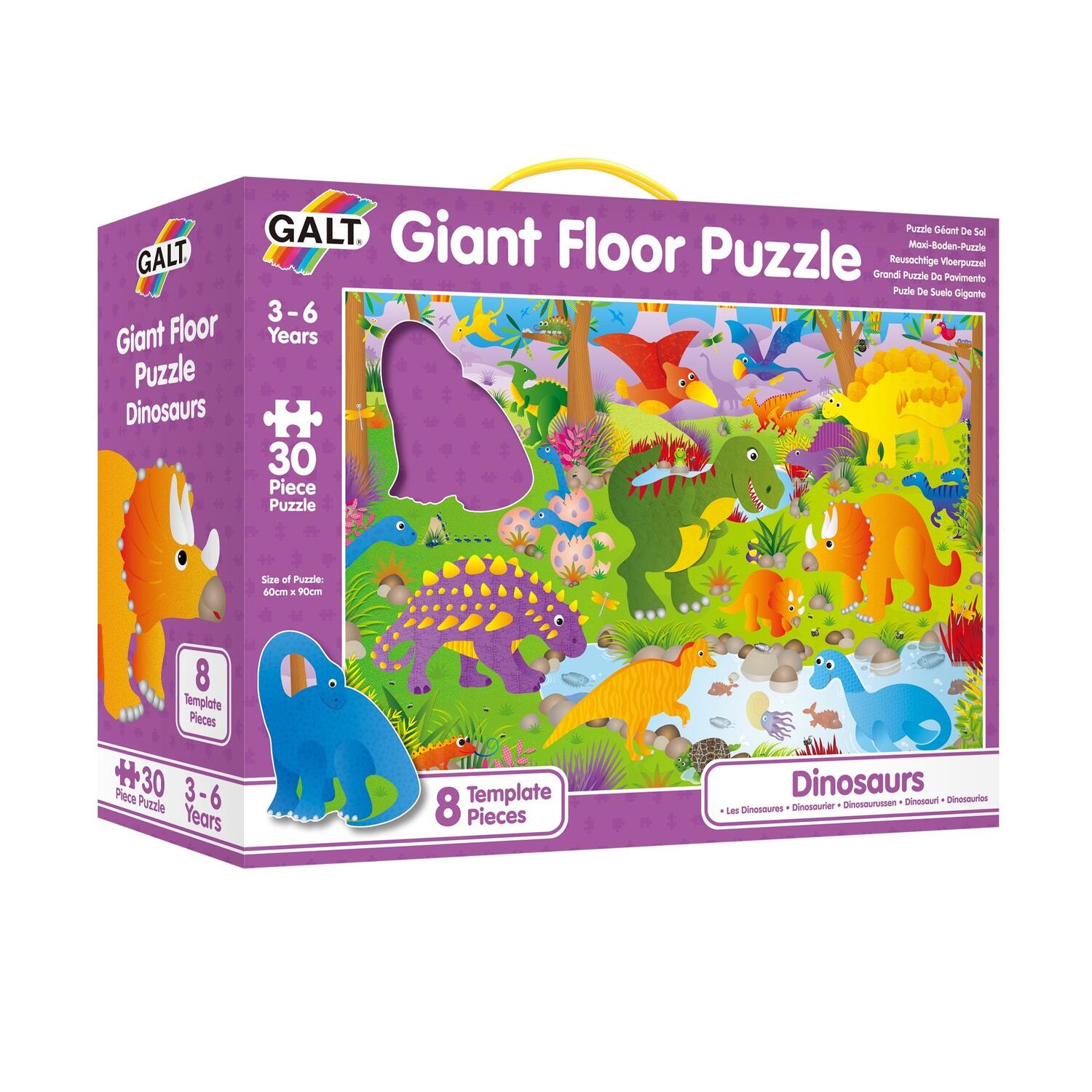 Puzzle Podea: Dinozauri (30 piese) PlayLearn Toys