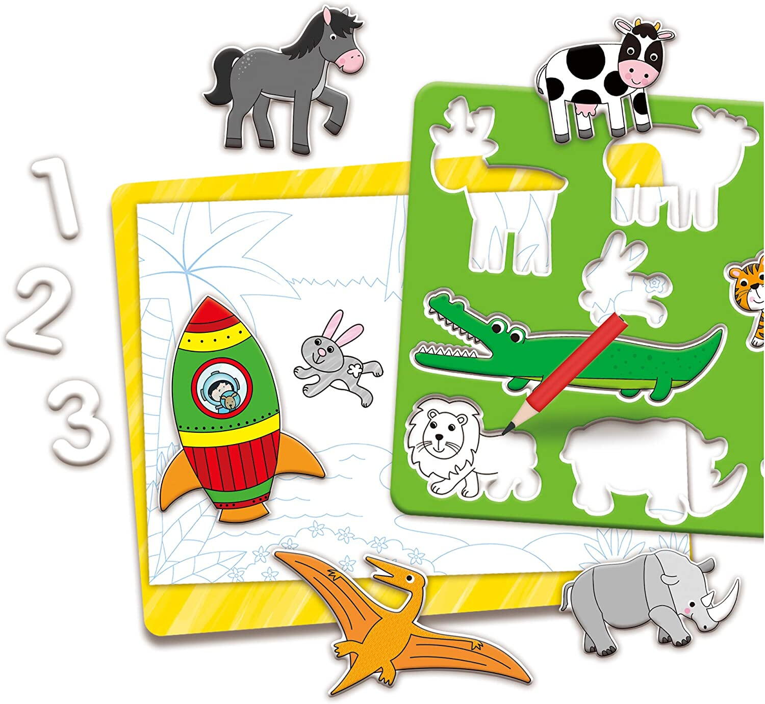 Sabloane magnetice PlayLearn Toys