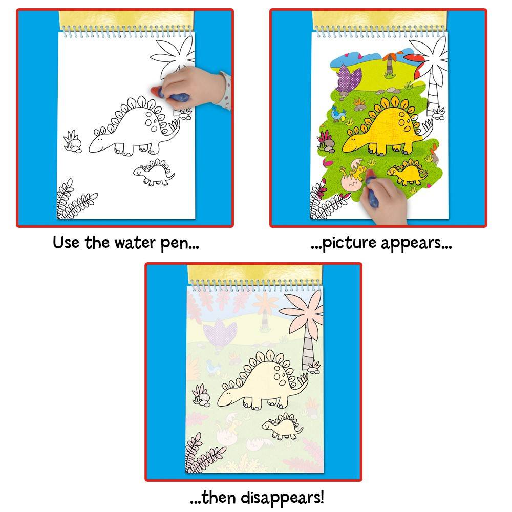 Water Magic: Carte de colorat Dinozauri PlayLearn Toys