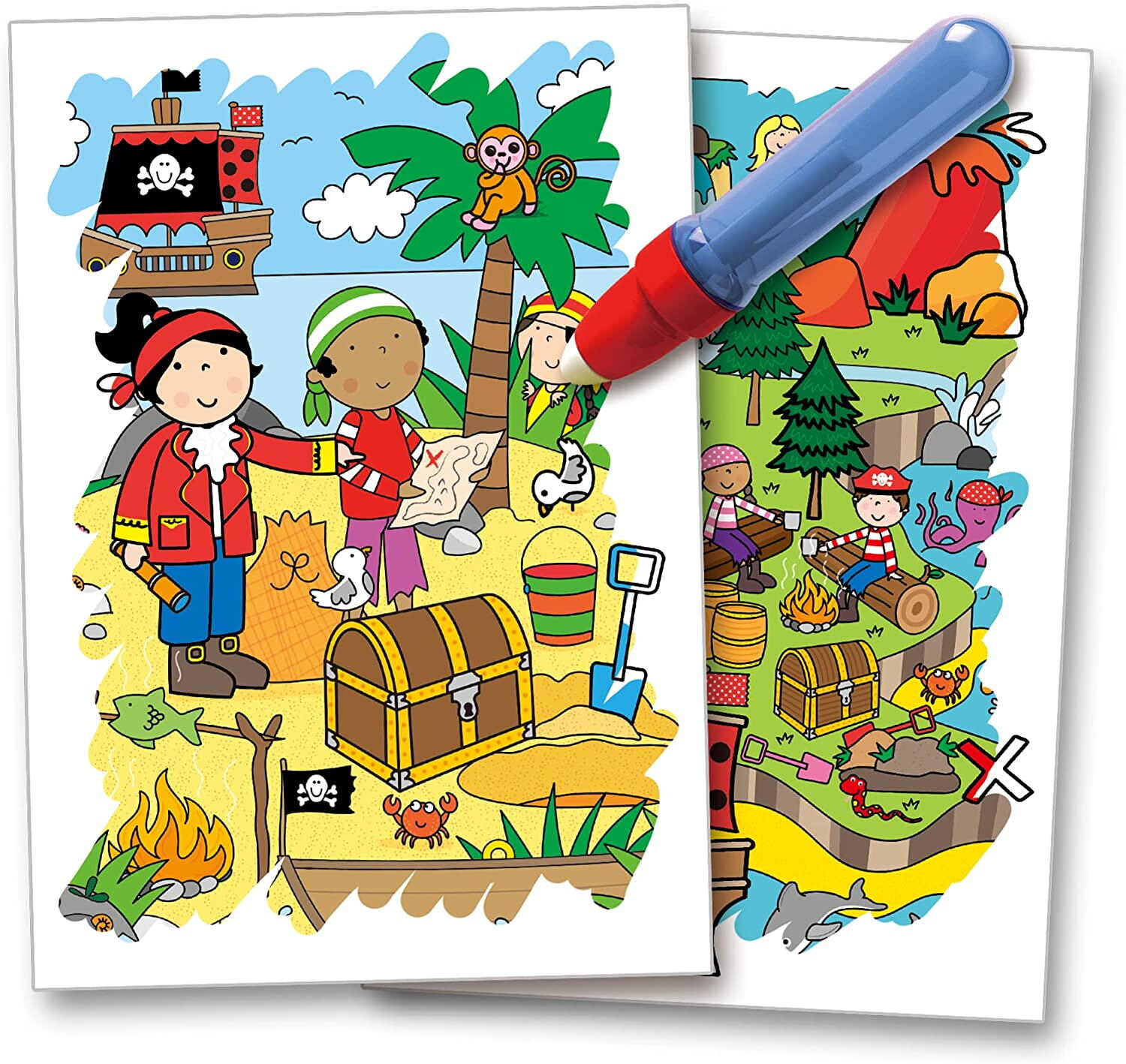 Water Magic: Carte de colorat Pirati PlayLearn Toys
