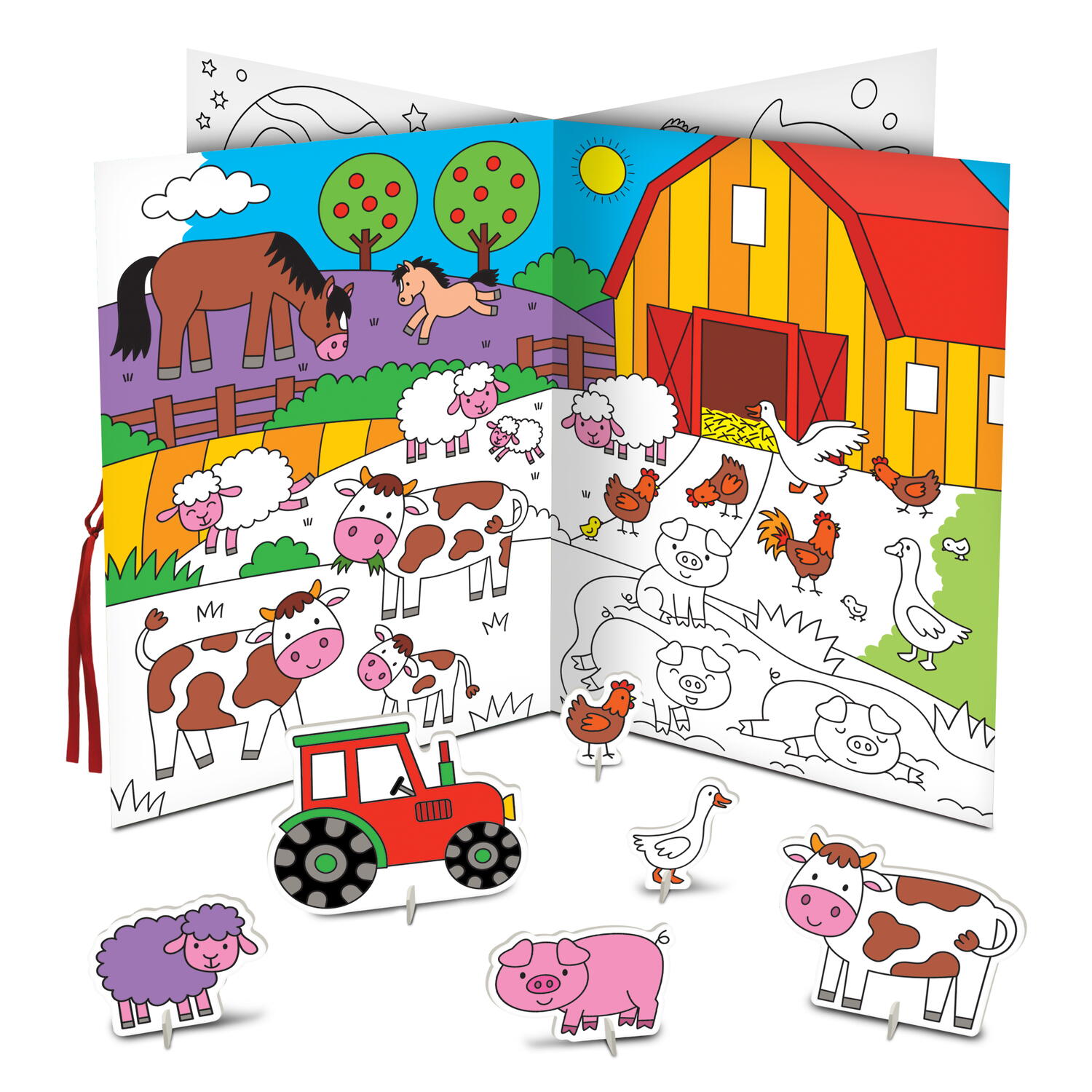 Carticica mea de colorat 3D PlayLearn Toys