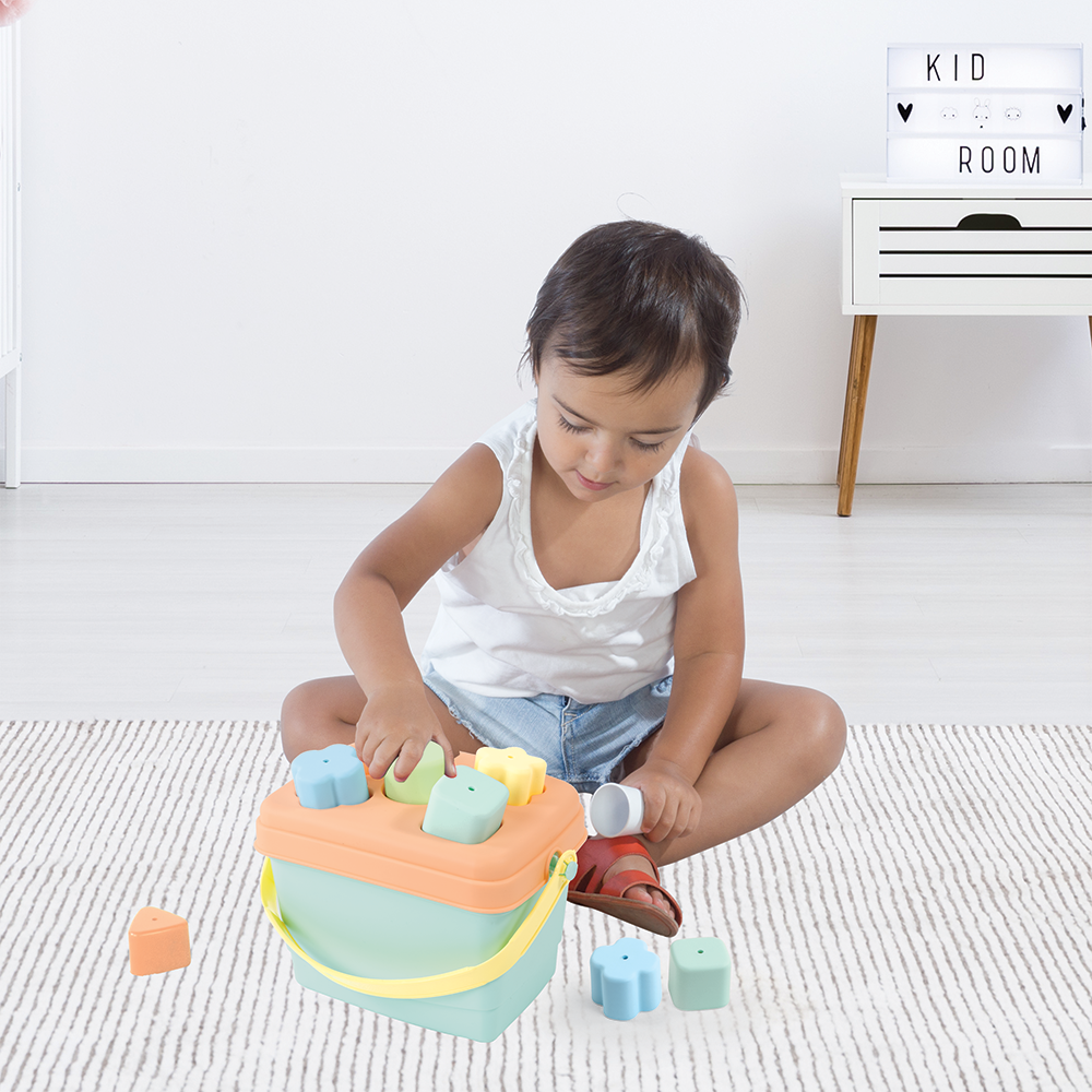 Galetusa cu sortator - Pastel (5 piese) PlayLearn Toys