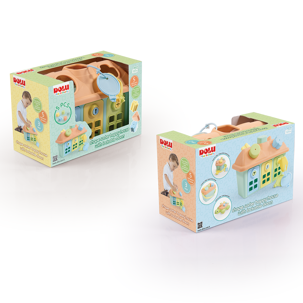 Joc sortare - Casuta pastel cu chei PlayLearn Toys