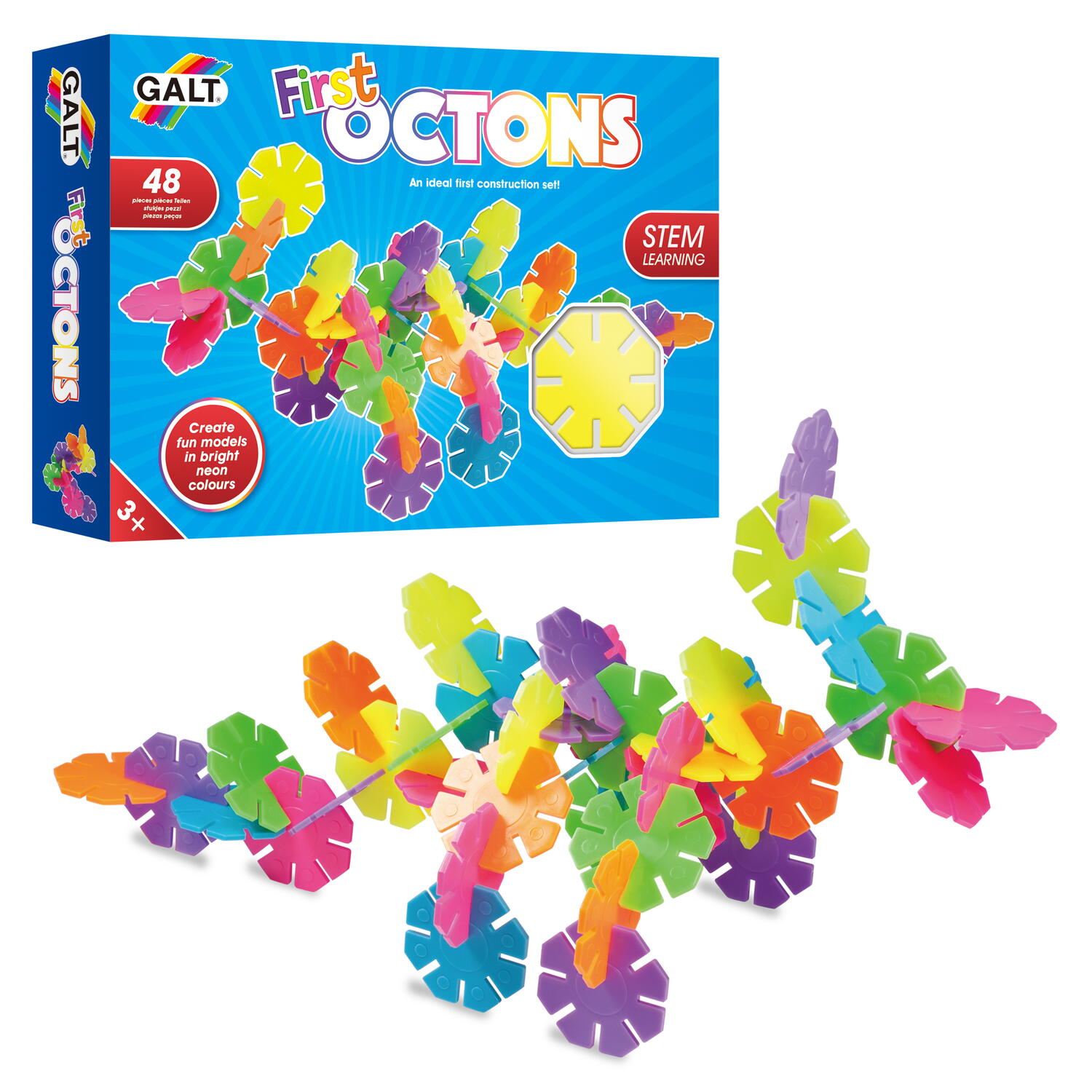 Set de construit - First Octons - 48 piese PlayLearn Toys