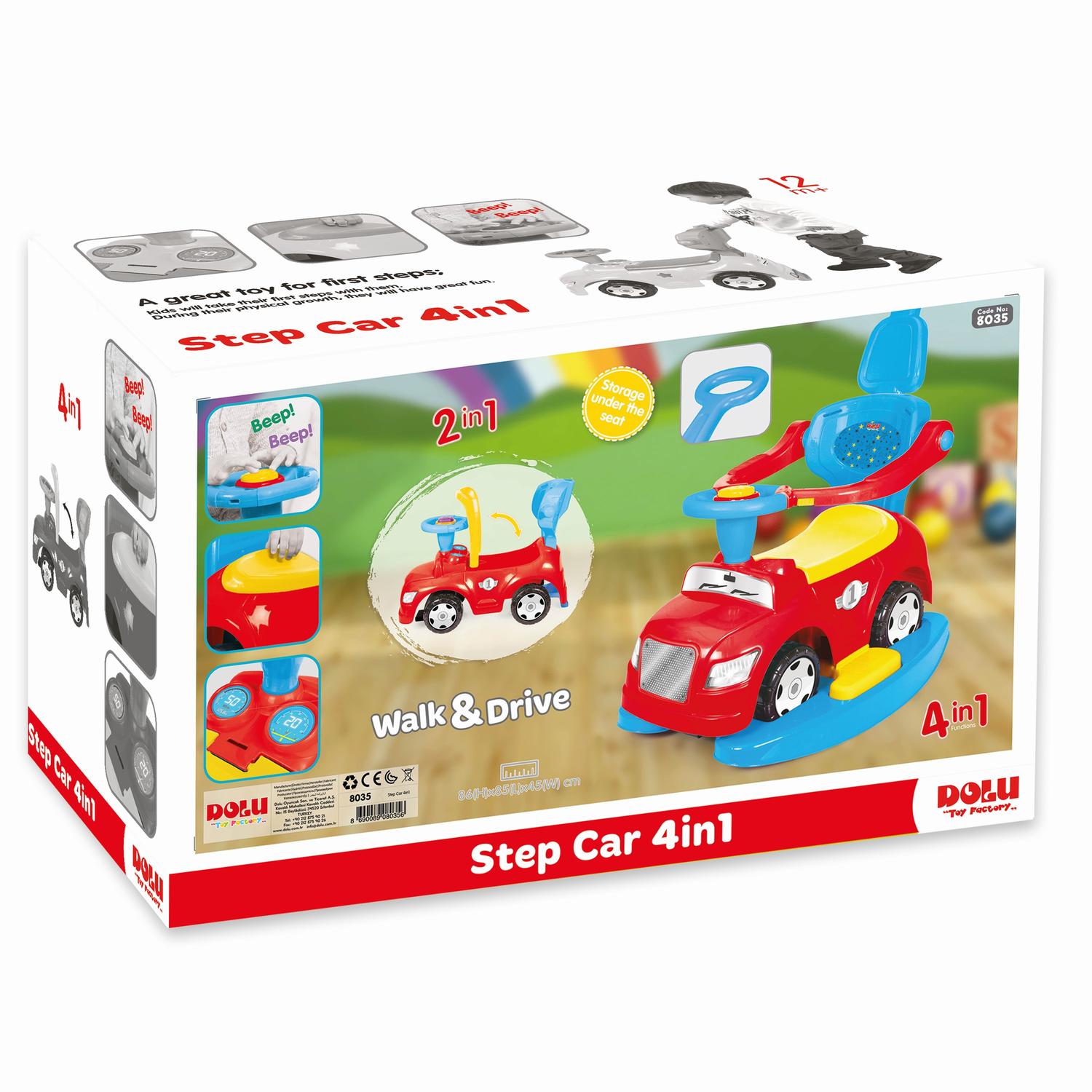 Masinuta 4 in 1 - Step car PlayLearn Toys