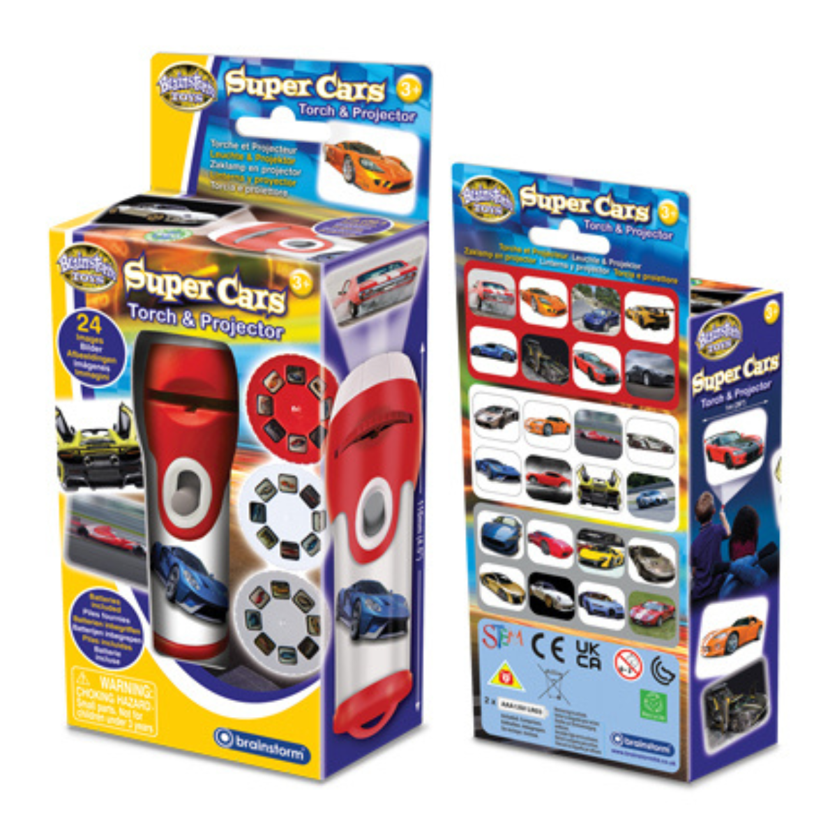Proiector tip lanterna - Masinute in curse PlayLearn Toys
