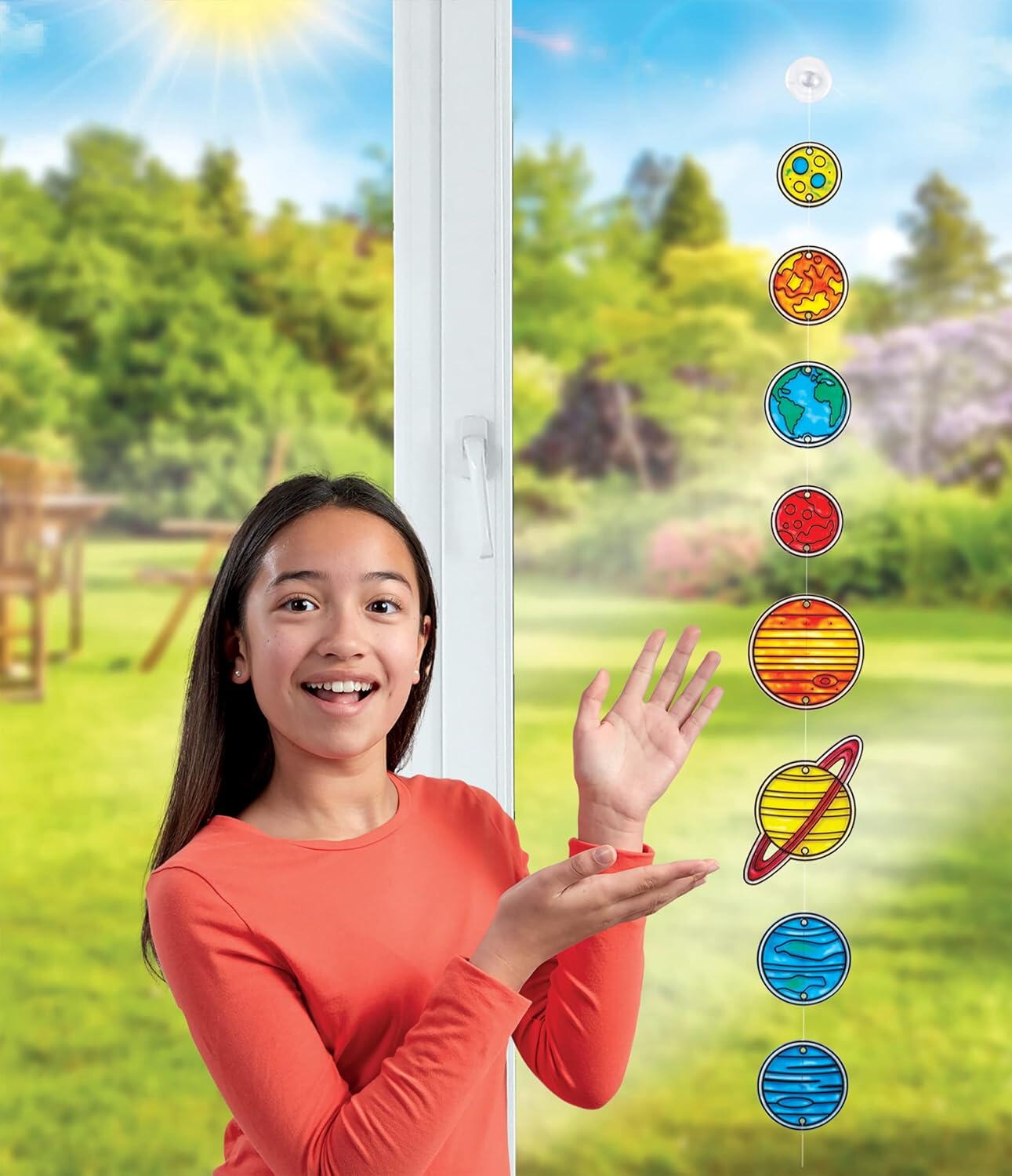 Arta pe geam - Sistemul meu solar PlayLearn Toys