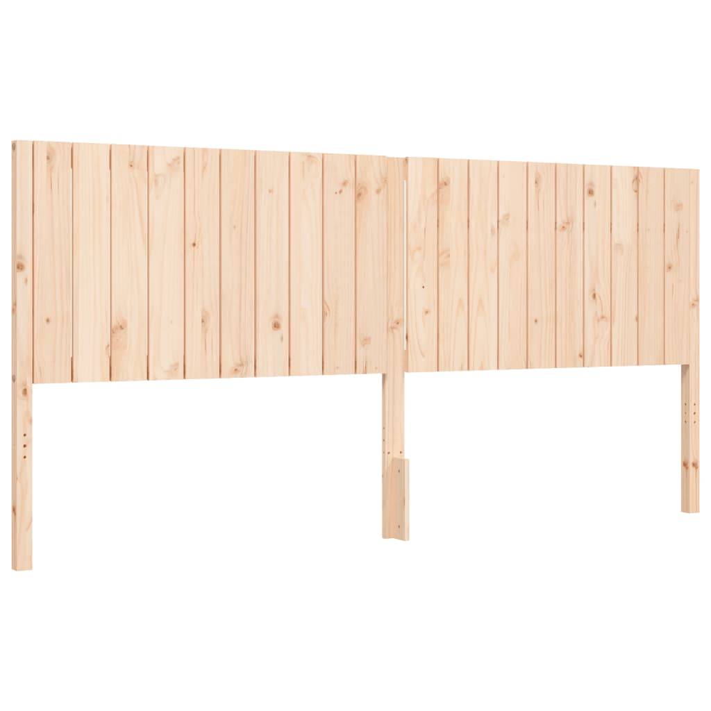 Cadru pat cu tăblie 200x200 cm, lemn masiv de pin GartenMobel Dekor