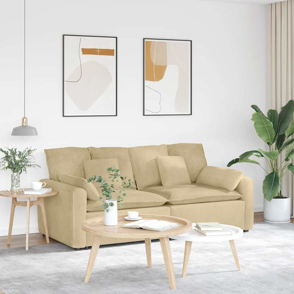 Canapea modulară cu perne, verde gri deschis GartenMobel Dekor